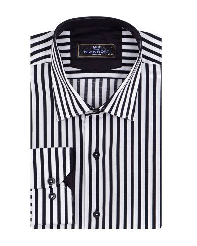 Striped Long Sleeved Mens Shirt SL 7511