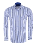 Striped Long Sleeved Mens Shirt SL 7511 - Thumbnail