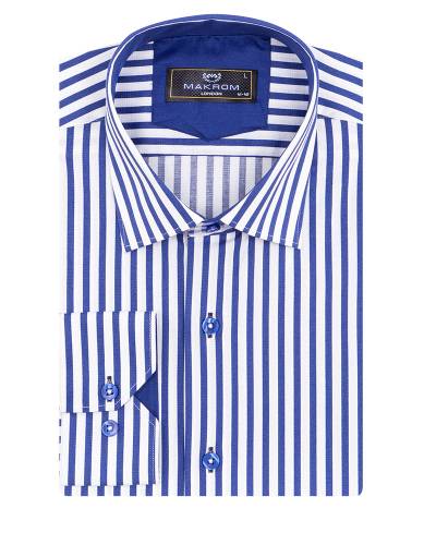 Striped Long Sleeved Mens Shirt SL 7511