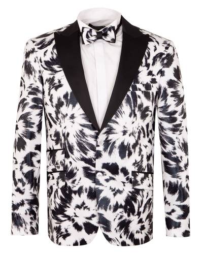 Oscar Banks - Texture Printed Mens Blazer J 419