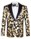 Texture Printed Mens Blazer J 419 - Thumbnail