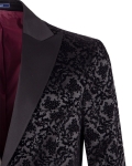 Texture Printed Mens Blazer J 421 - Thumbnail