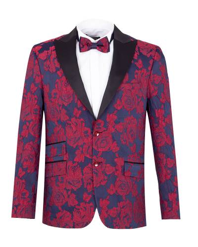 Texture Printed Mens Blazer J 423