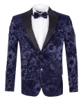 Texture Printed Mens Blazer J 424 - Thumbnail