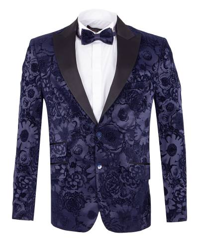 Oscar Banks - Texture Printed Mens Blazer J 424