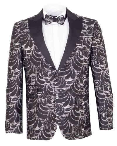 Oscar Banks - Texture Printed Mens Blazer J 427