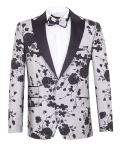 Texture Printed Mens Blazer J 428 - Thumbnail