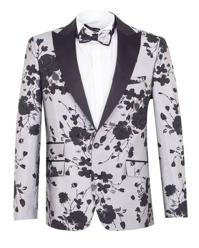 Texture Printed Mens Blazer J 428