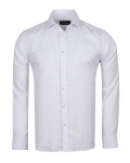 Textured Plain Mens Long Sleeved Shirt SL 7177 - Thumbnail