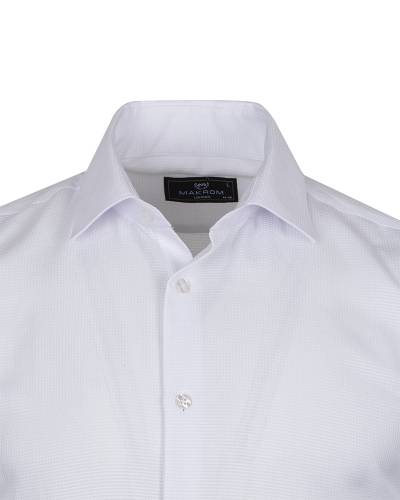 Textured Plain Mens Long Sleeved Shirt SL 7177