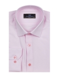 Textured Plain Mens Long Sleeved Shirt SL 7177 - Thumbnail