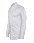 Textured Plain Mens Long Sleeved Shirt SL 7478 - Thumbnail
