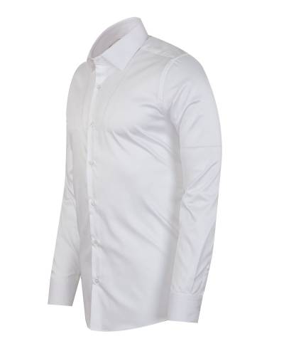 Textured Plain Mens Long Sleeved Shirt SL 7478