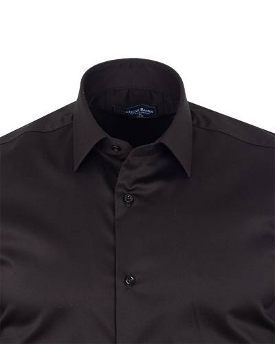 Textured Plain Mens Long Sleeved Shirt SL 7478