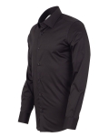 Textured Plain Mens Long Sleeved Shirt SL 7478 - Thumbnail