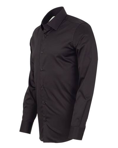 Textured Plain Mens Long Sleeved Shirt SL 7478