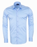 Textured Plain Mens Long Sleeved Shirt SL 7478 - Thumbnail