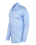 Textured Plain Mens Long Sleeved Shirt SL 7478 - Thumbnail