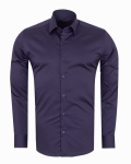 Textured Plain Mens Long Sleeved Shirt SL 7478 - Thumbnail